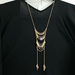 Gold Tone Statement Necklace
